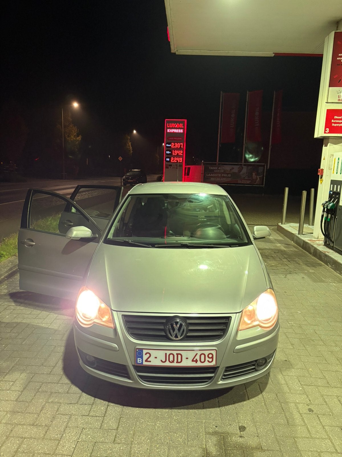 Volkswagen Polo 1.4 Benzine – 2007, Auto's, Stof, Zwart, 5 deurs, Particulier