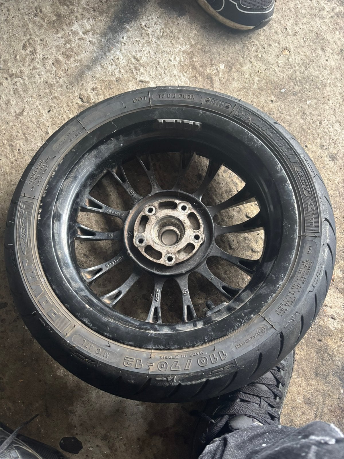 Vespa sprint velg, Enlèvement