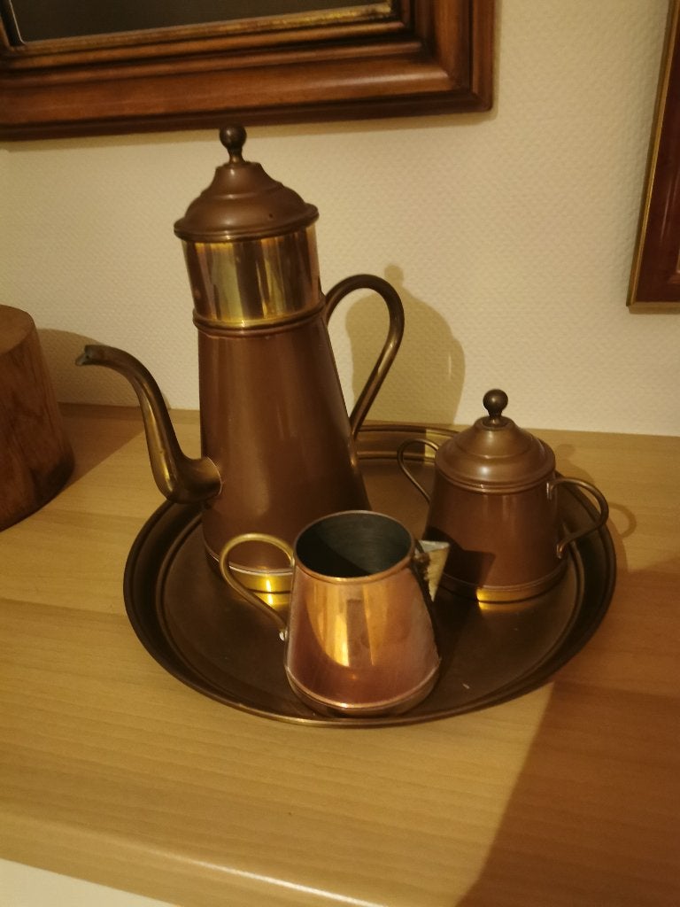 koffiecervice   koper, Antiek en Kunst, Antiek | Brons en Koper, Ophalen, Koper