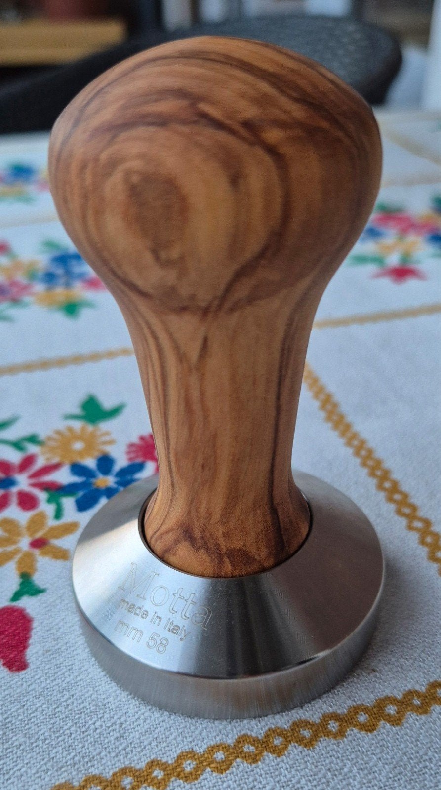 Tamper Motta 58mm en Bois - Neuf / Nieuw, Elektronische apparatuur, Koffiemachine-accessoires, Nieuw, Barista-accessoire, Overige merken