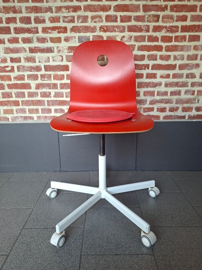 Bureaustoel, Ophalen, Gebruikt, Rood, Bureaustoel
