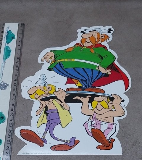 Astérix – Silhouette promo Abraracourcix –  2000, Collections, Enlèvement ou Envoi, Astérix et Obélix, Comme neuf, Image, Affiche ou Autocollant