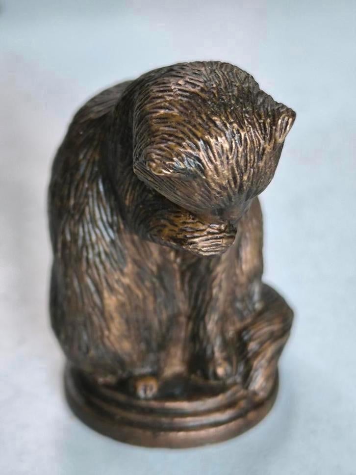 Franklin Mint, tinnen kat, Antiek en Kunst, Ophalen of Verzenden