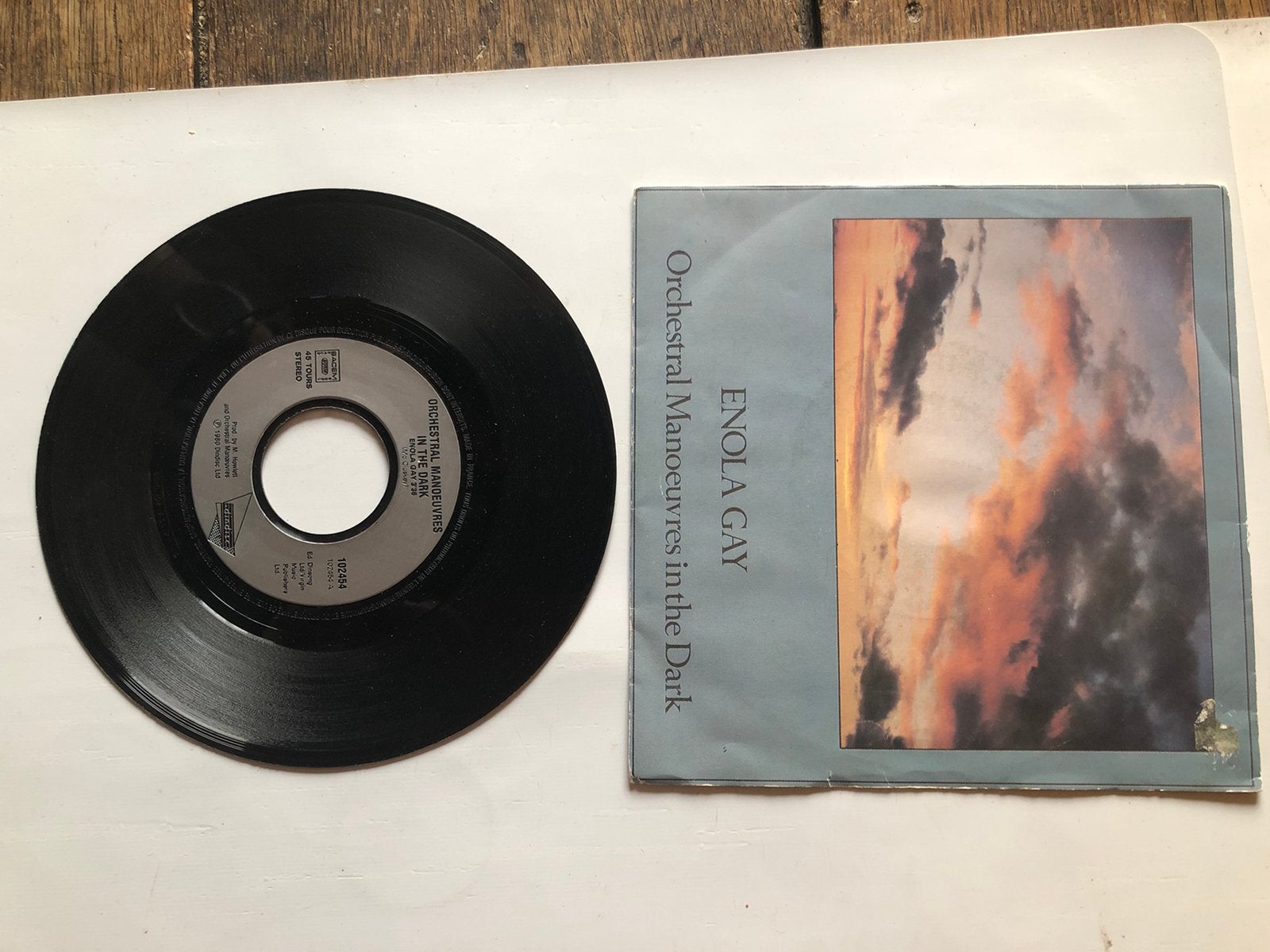 OMD: enola gay ( 1980), Cd's en Dvd's, Vinyl Singles, Verzenden, Zo goed als nieuw