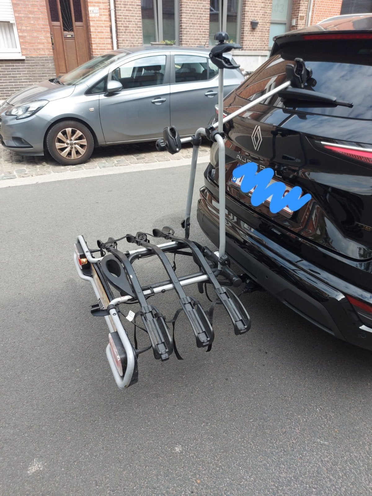 thule fietsenrek voor 3 fietsen, Auto diversen, Fietsendragers, Ophalen, 3 fietsen of meer, Trekhaakdrager