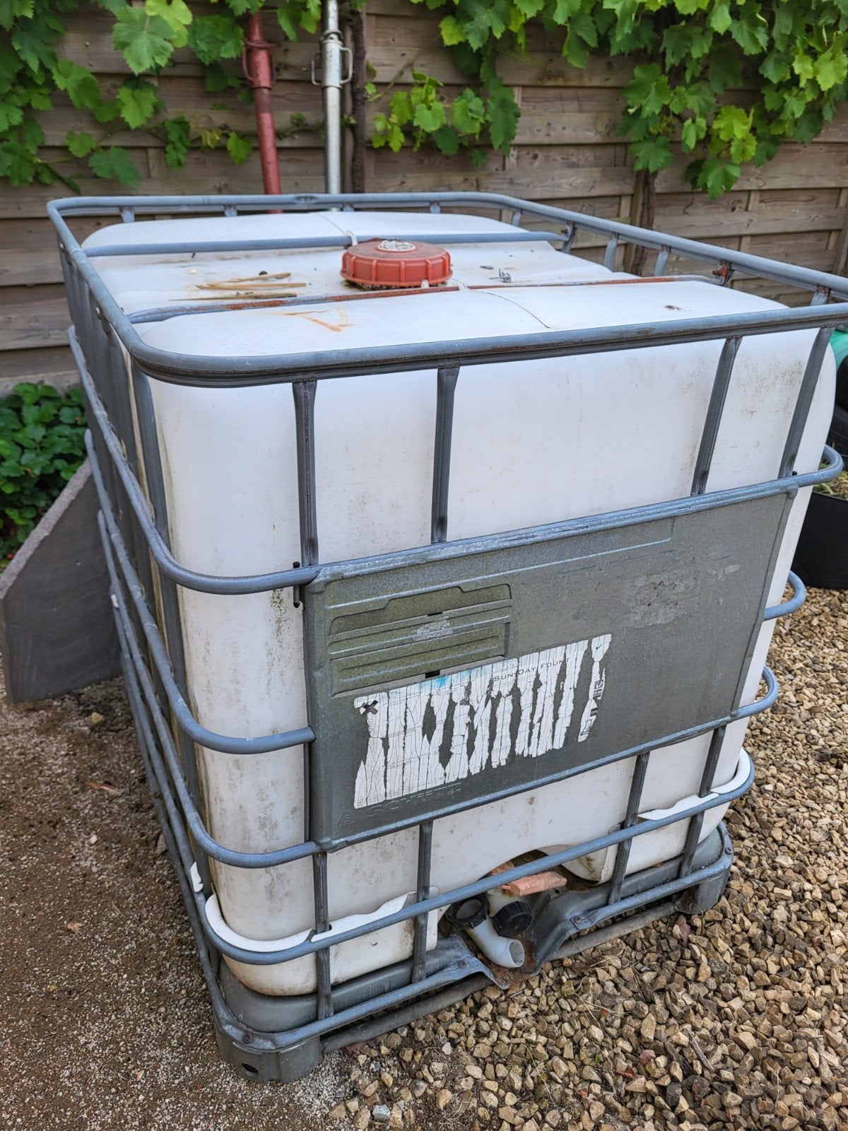 Ibc ton, regenton, regenvat, opslag vat,, Ophalen