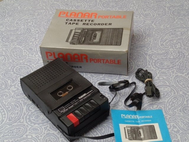 Cassette Recorder Planar Portable met Draagetui, Verzenden, Enkel, Overige merken
