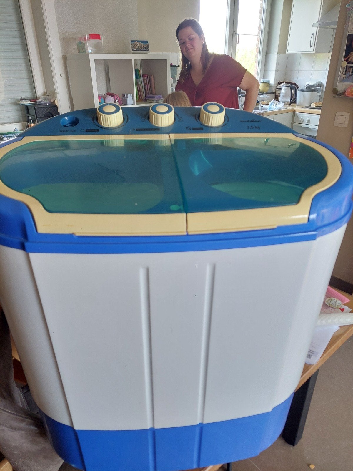 Camping wasmachine en centrifuge in 1., Enlèvement