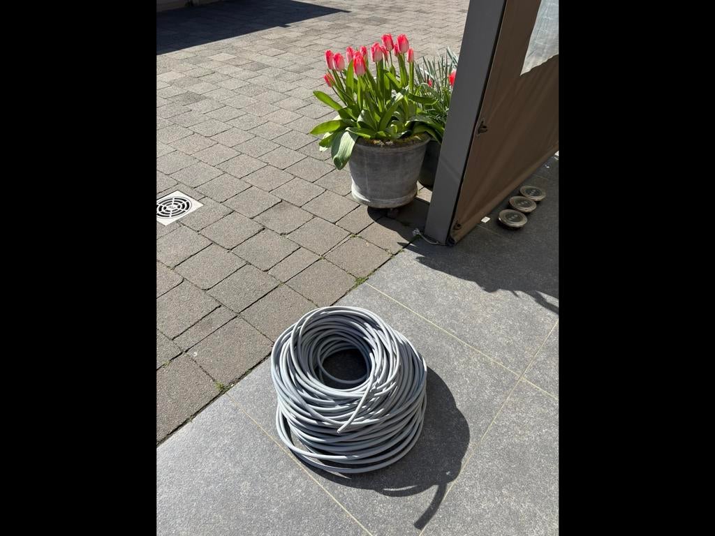 Elektriciteitkabel HO5VV-F 3G    1,5, Jardin & Terrasse, Systèmes d'égouttage, Enlèvement, Comme neuf