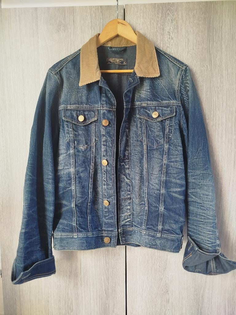 Veste d'été homme en jeans et gillet noir à capuche., Kleding | Heren, Jassen | Zomer, Ophalen, Jack&Jones, Gedragen, Maat 48/50 (M)