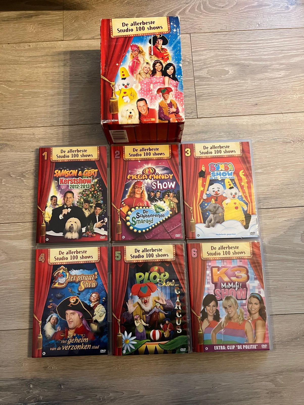 Dvd Box Studio 100 Show 6 Dvd’s, Cd's en Dvd's, Ophalen, Zo goed als nieuw, Show