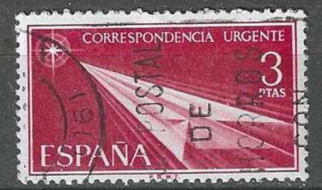 Espagne 1956/1966 - Yvert 32EX - Paper Kite (ST), Envoi, Affranchi