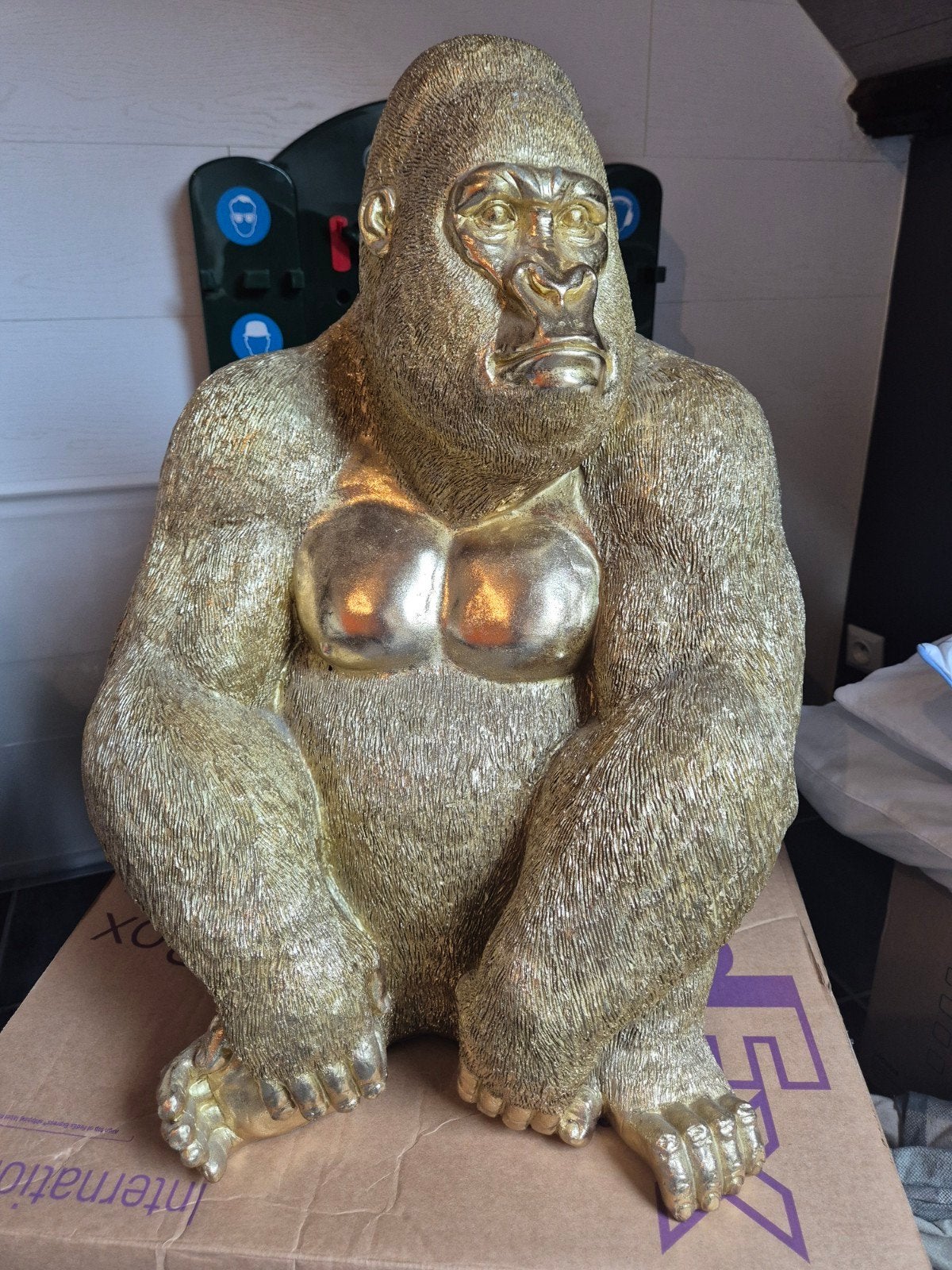 mooi groot gorilla beeld, Maison & Meubles, Accessoires pour la Maison | Statues de Bouddha, Enlèvement, Comme neuf, Autres matériaux