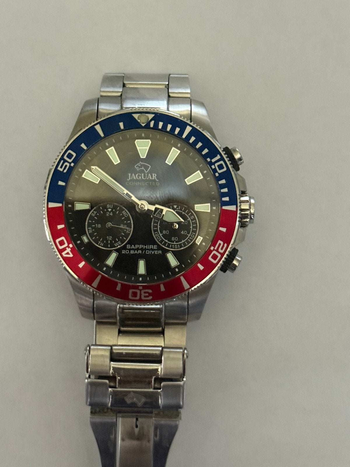 Jaguar Connected J888/4 Swiss Made Hybrid Horloge, Overige merken, Staal, Gebruikt, Staal