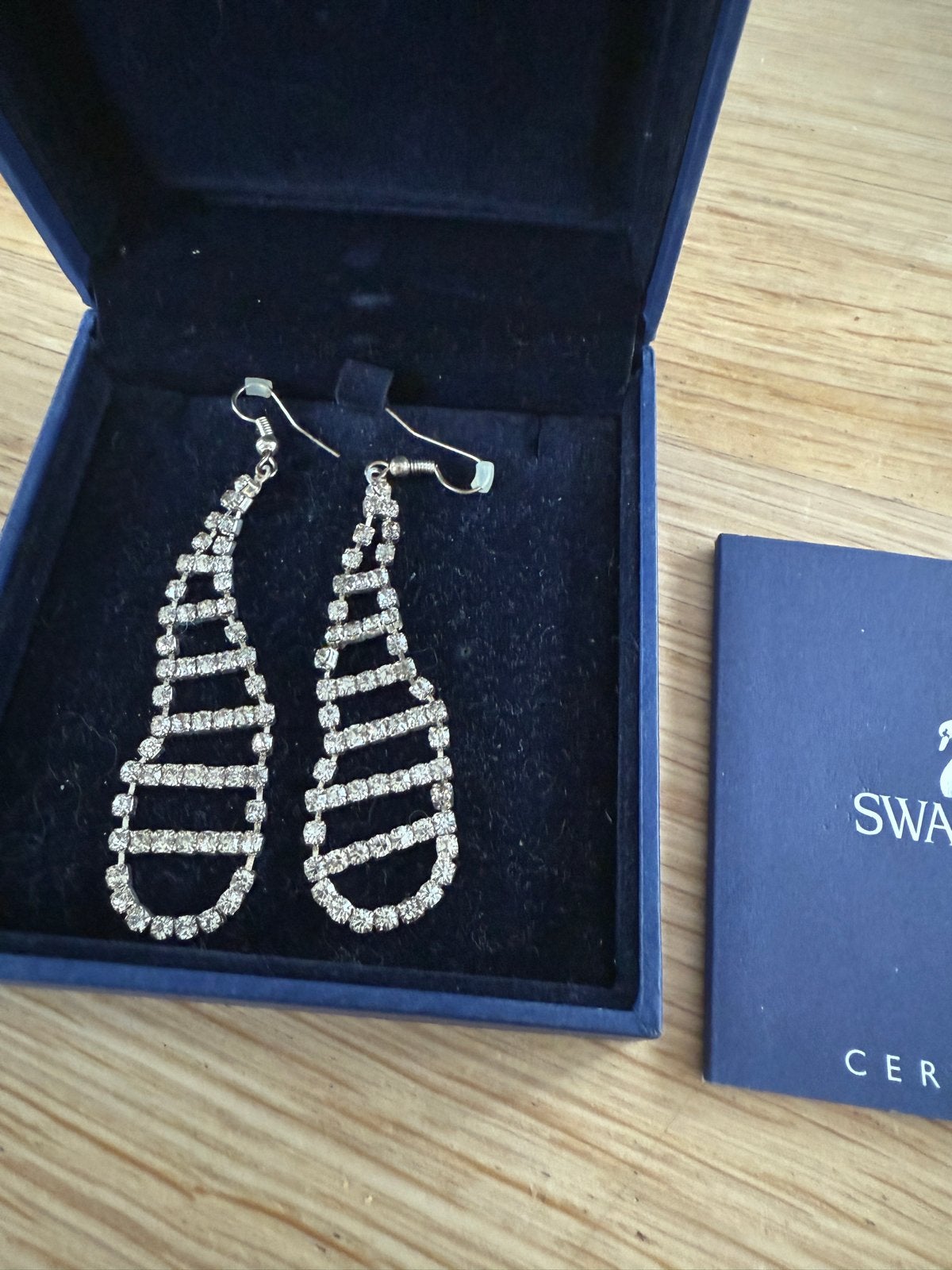 Swarovski oorbellen, Bijoux, Sacs & Beauté, Boucles d'oreilles, Enlèvement ou Envoi, Comme neuf