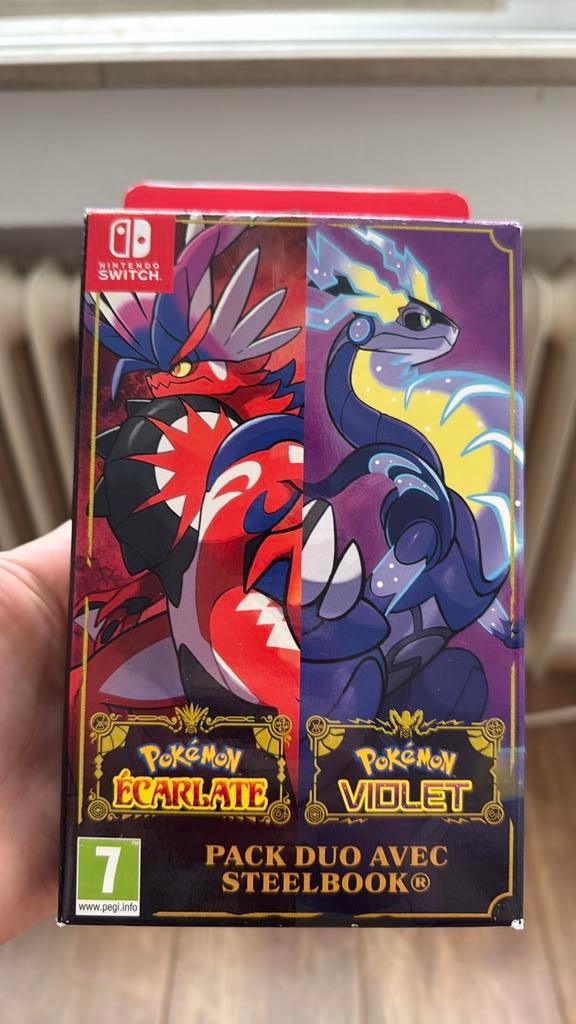 Pokemon Violet/Ecarlate pack duo avec steelbook [NEW], Games en Spelcomputers, Games | Nintendo Switch, Ophalen, Zo goed als nieuw