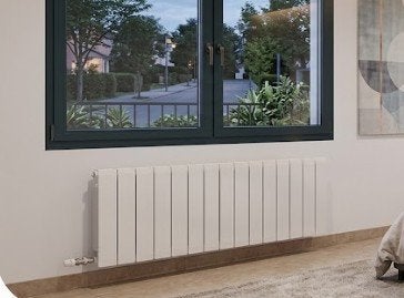 2 aluminium horizontale hang radiators, Bricolage & Construction, Chauffage & Radiateurs, Enlèvement, Comme neuf