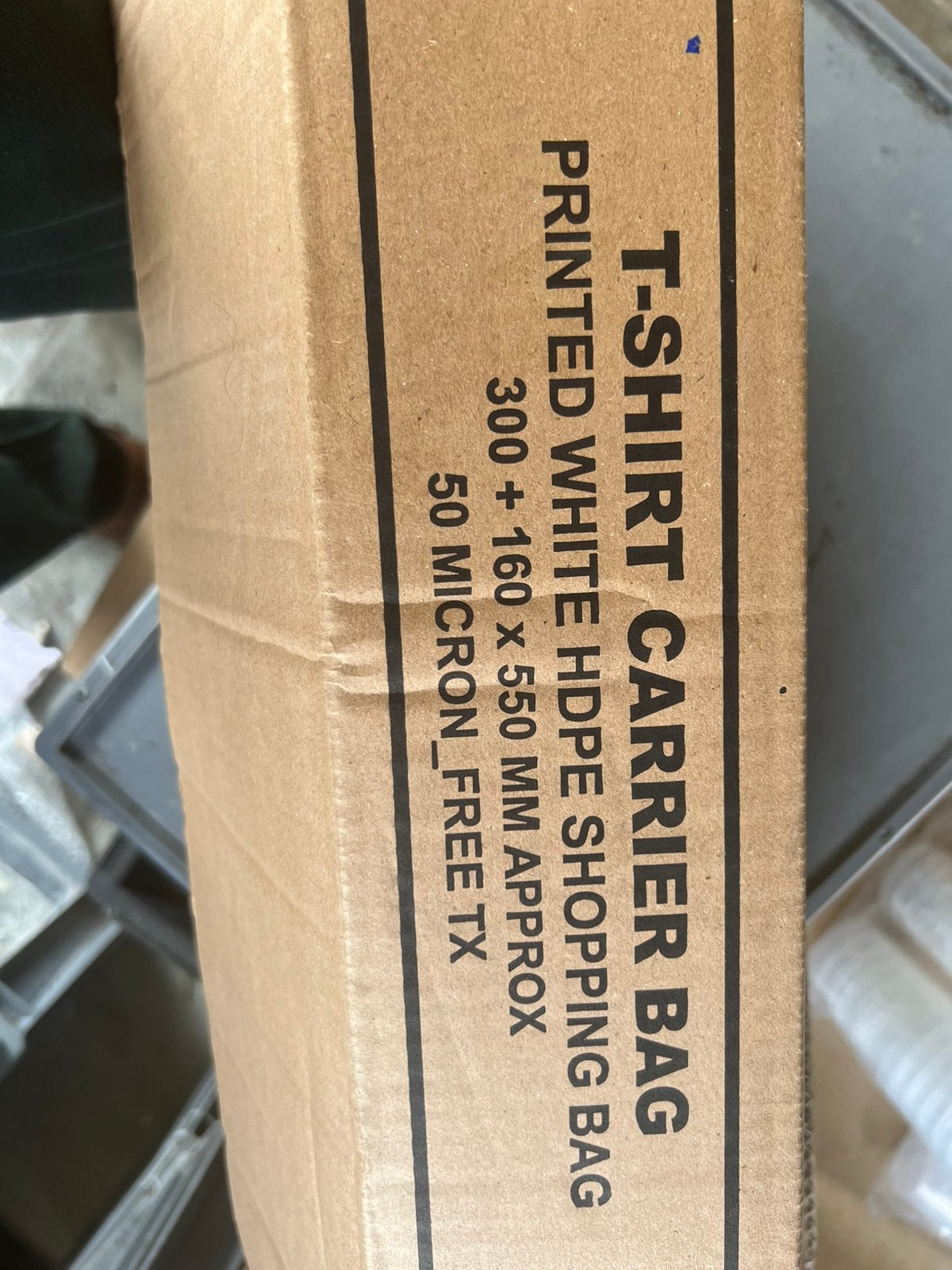 Carton complet de sacs en plastique 50 microns – 550 mm, Enlèvement