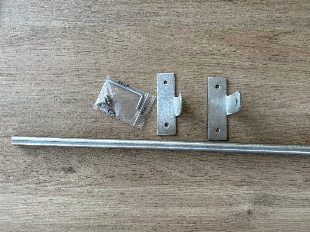 Handdoekhouder inox, Ophalen, Zo goed als nieuw
