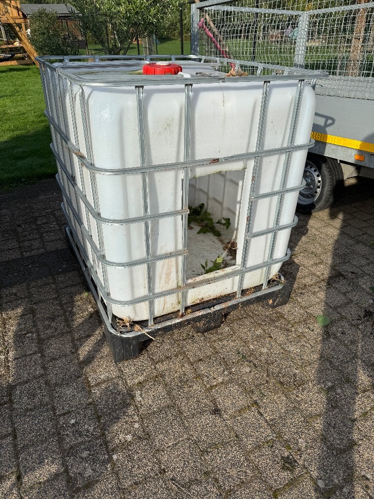 schuilhok - hok - IBC vat, Geit