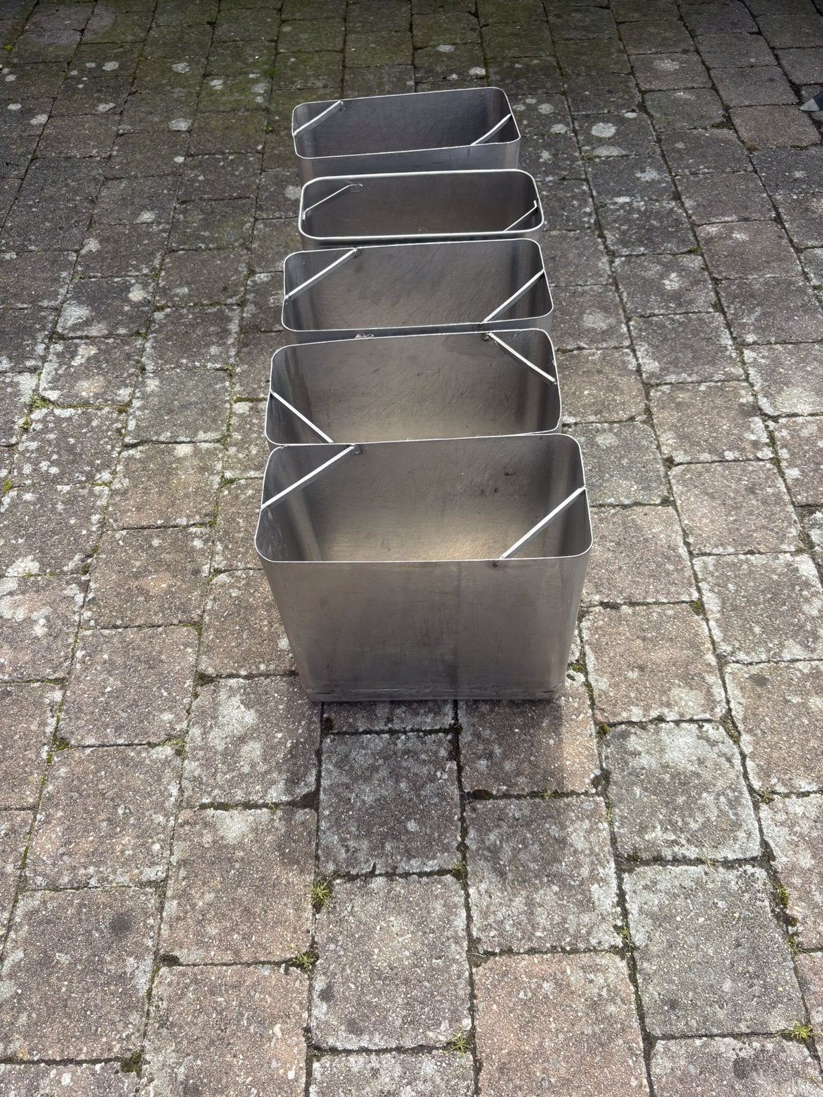 Roomijs schepbakken Inox, Ophalen, IJs