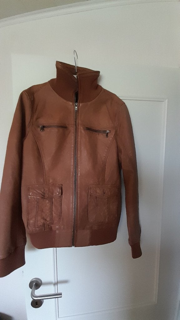 Veste cuir véritable, Jbc, Seconde main, Enlèvement ou Envoi, Femmes