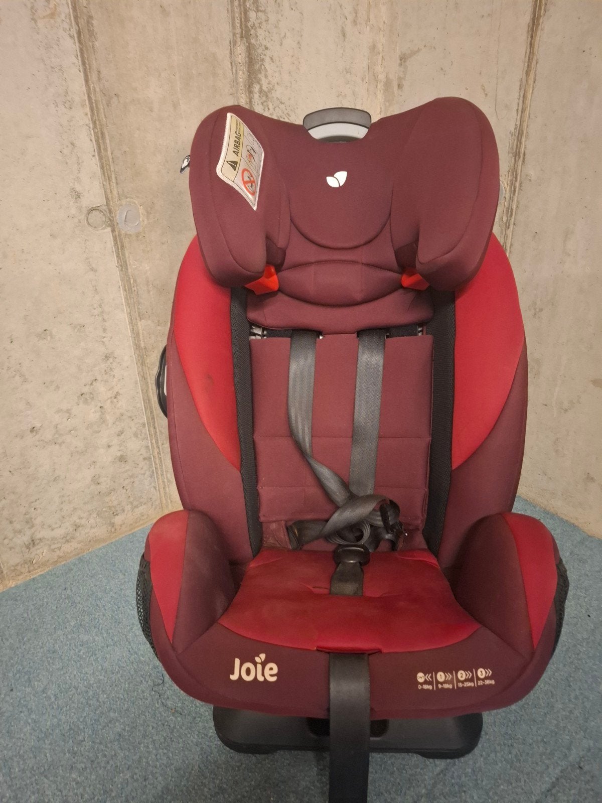 Meegroei autostoel joie, Kinderen en Baby's, Autostoeltjes, Ophalen, Gebruikt, Autogordel of Isofix