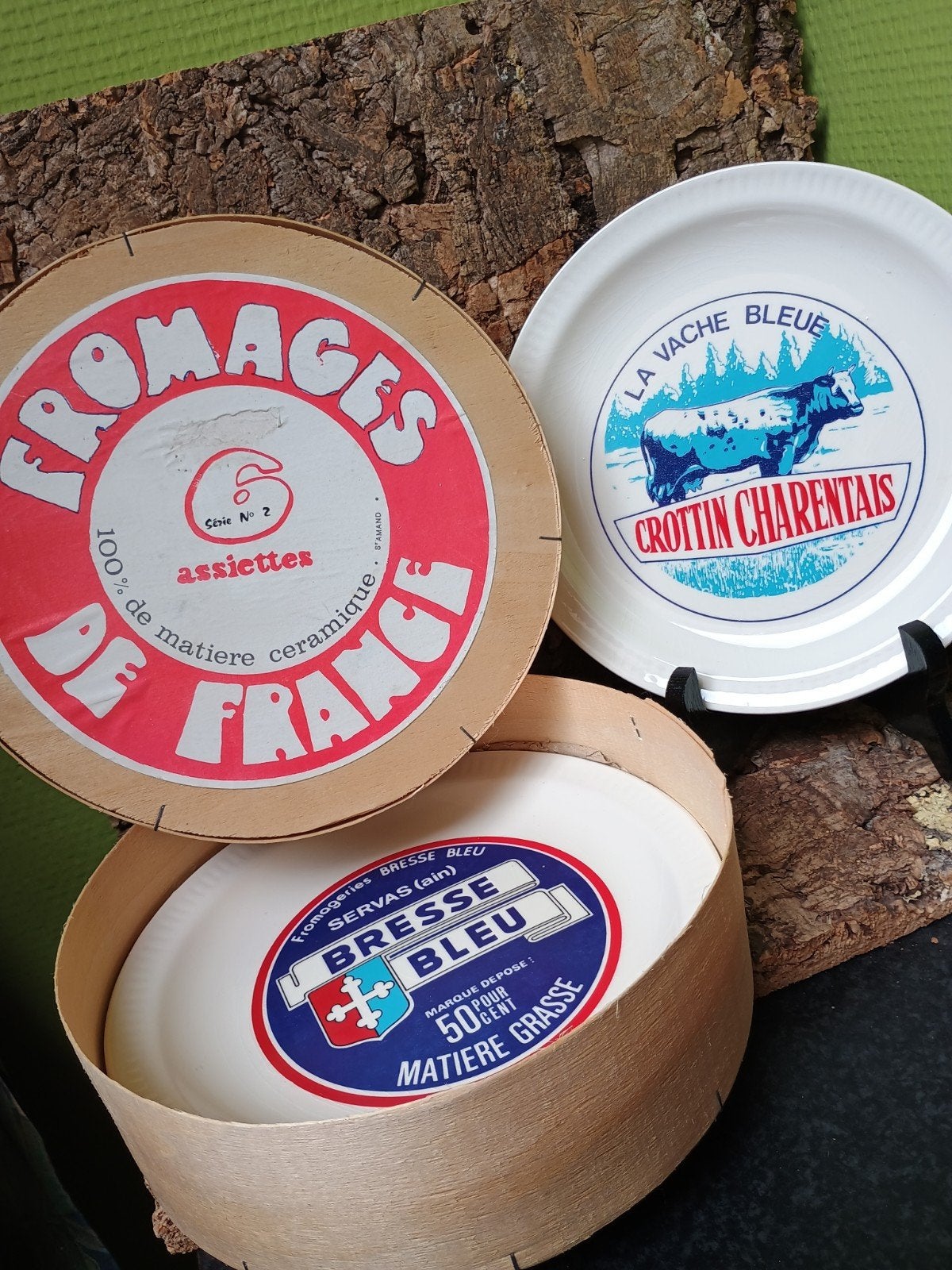 Assiettes à fromages vintage, Saint Armand, série n 2, Enlèvement ou Envoi, Autres types
