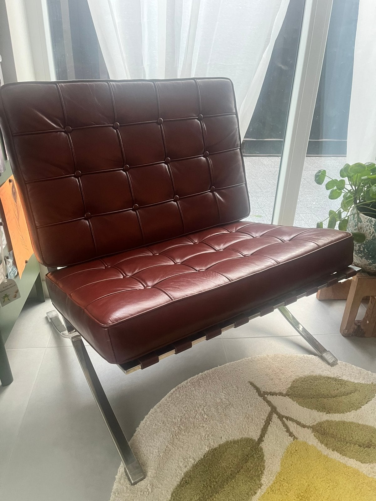 Barcelona chair replica  2x, Maison & Meubles, Enlèvement, Comme neuf