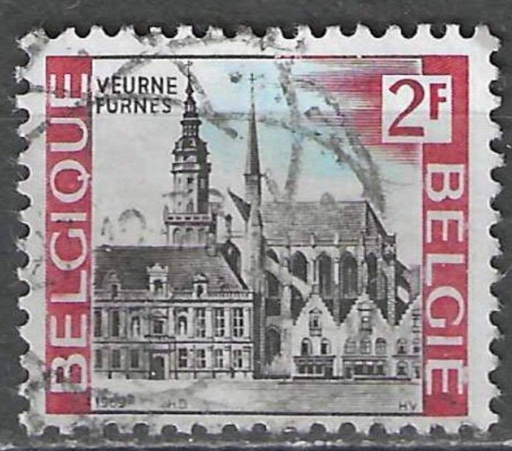 Belgie 1969 - Yvert/OBP 1503 - Toerisme - Veurne (ST), Postzegels en Munten, Verzenden, Gestempeld, Gestempeld