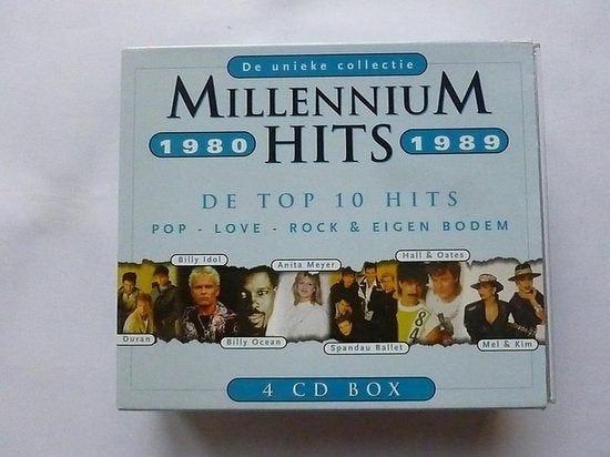 Millennium Hits 1980 - 1989 (4 CD Box) De Top 10 Hits, Ophalen of Verzenden, Pop