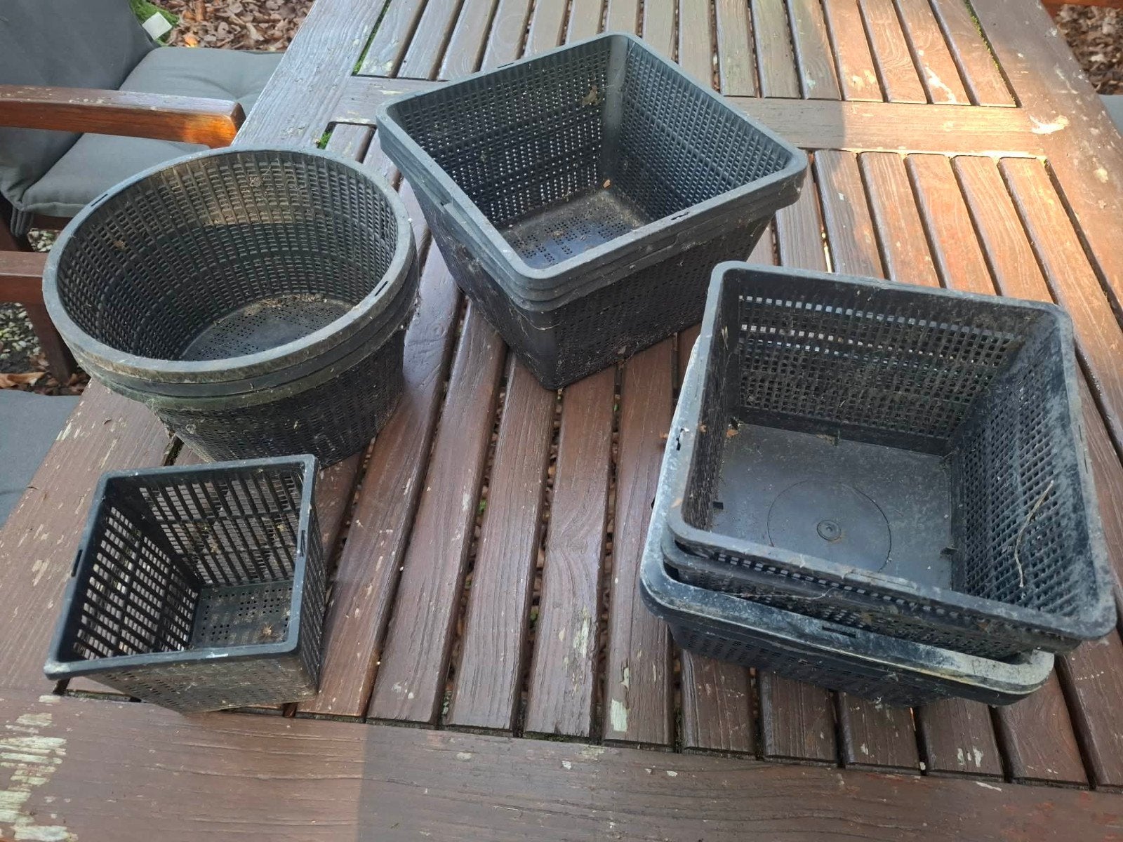 vijverplanten mandjes gratis, Ophalen, Gebruikt