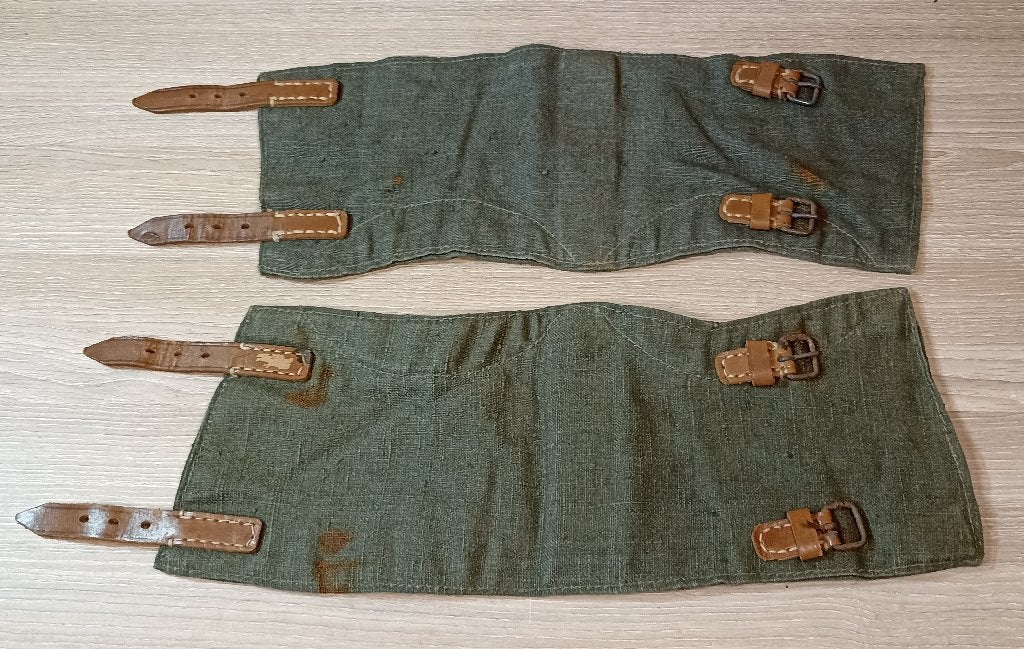 Paire de guêtres AllemandesOriginales 1939-1945 ww2, Ophalen of Verzenden