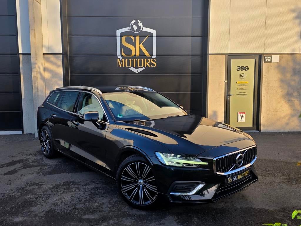 V60 D4 Inscription 190PK Autom Leder Camera Carplay Garantie, Auto's, 4 cilinders, 1969 cc, Beige, Leder