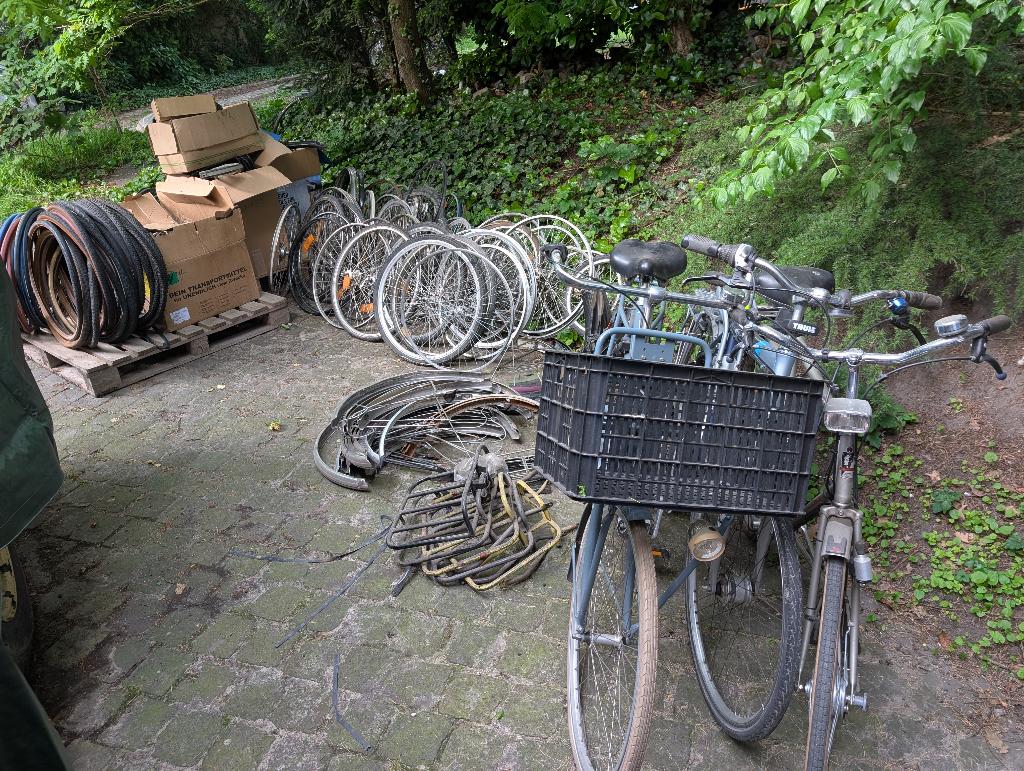 Gent centrum: veel fietsonderdelen te koop, Ophalen, Mountainbike, Voorvork
