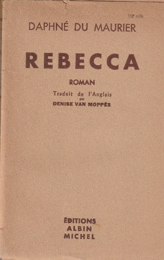 Daphné Du Maurier « Rebecca », Enlèvement ou Envoi, Utilisé