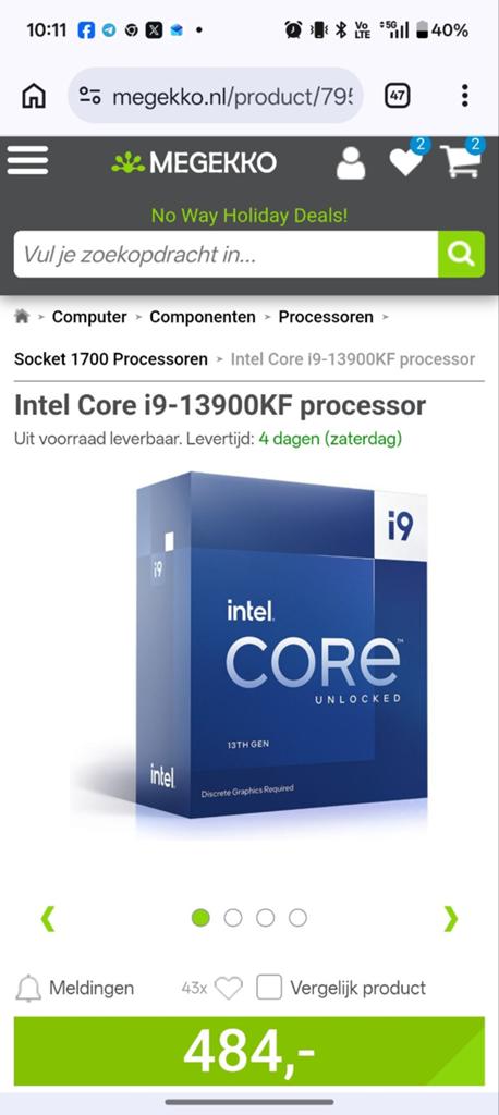 Upgrade, combo X790 f Mobo + 13900kf +32 gb ddr5, Computers en Software, Ophalen of Verzenden, DDR5