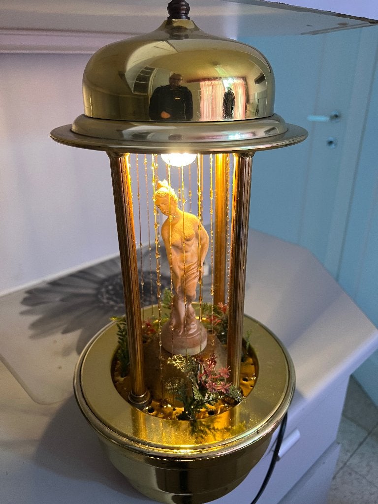 Regen olielamp met Griekse godin, Antiek en Kunst, Ophalen