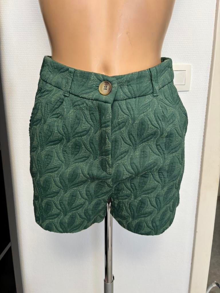 Stijlvolle groene shorts, Kleding | Dames, Broeken en Pantalons, Kort, Ophalen of Verzenden, Zo goed als nieuw, Maat 34 (XS) of kleiner