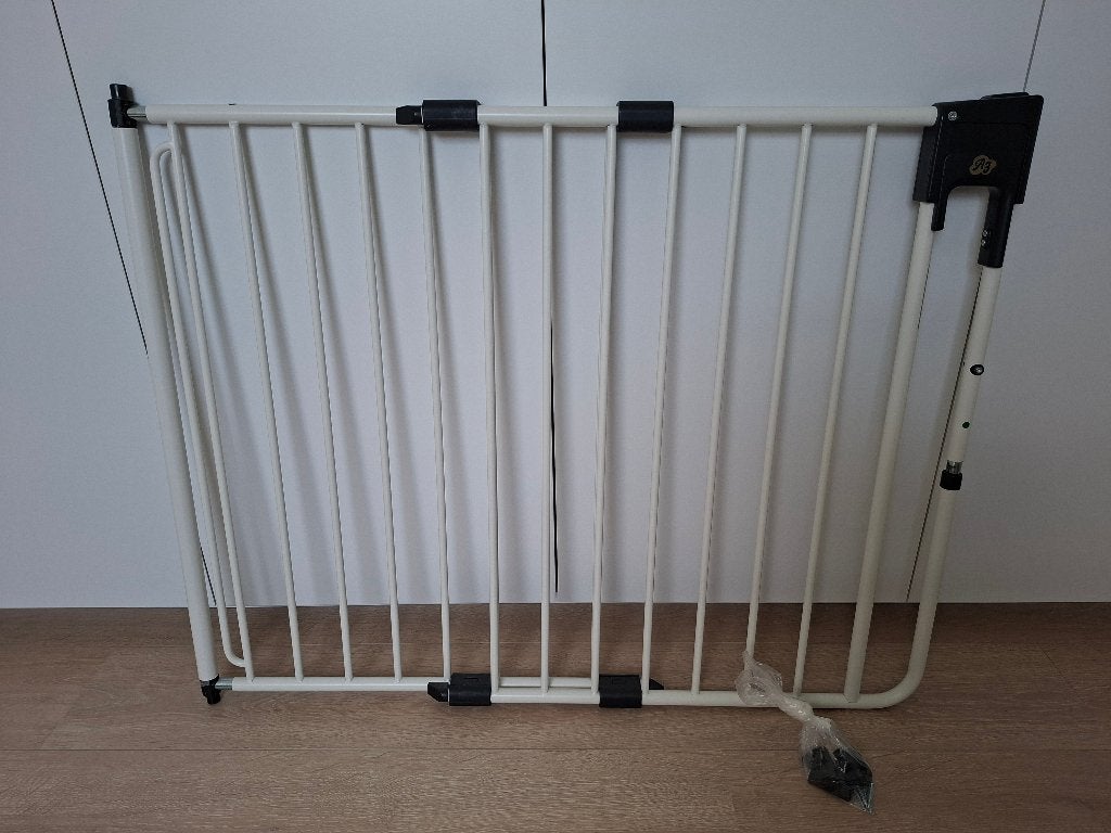 Traphekje A3 wit 75,5 tot 116 cm, Kinderen en Baby's, Traphekjes, Ophalen, Gebruikt, 115 cm of meer, Metaal of IJzer