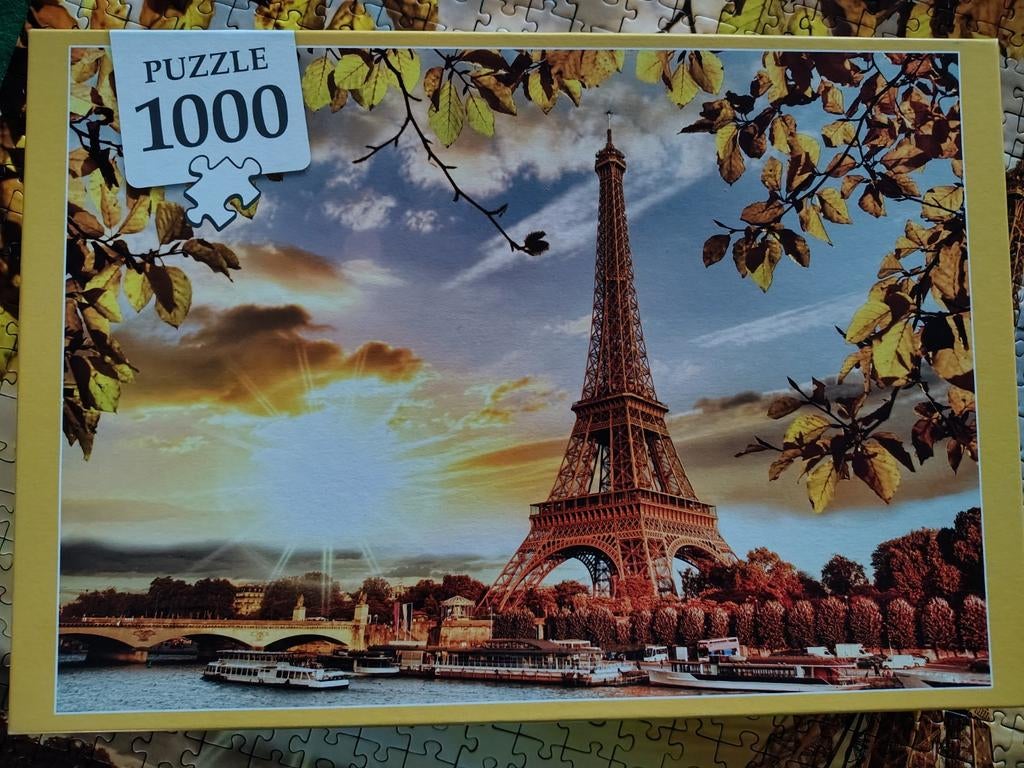 Puzzel Eiffeltoren 1000 stukjes, Ophalen of Verzenden, 500 t/m 1500 stukjes, Gebruikt, Legpuzzel