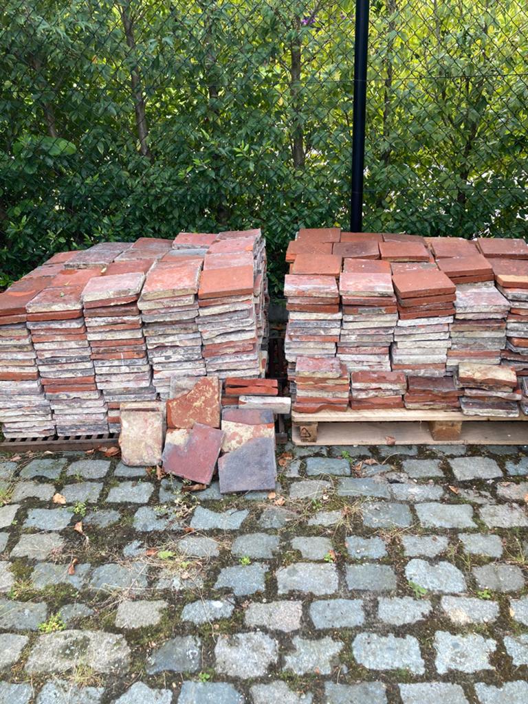 Tegels terracotta, Antiek en Kunst, Ophalen