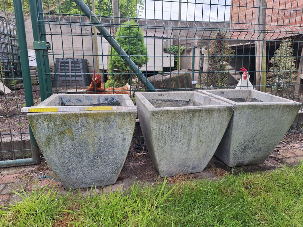 Betonnen tuin bloembakken, Tuin en Terras, Ophalen, Beton