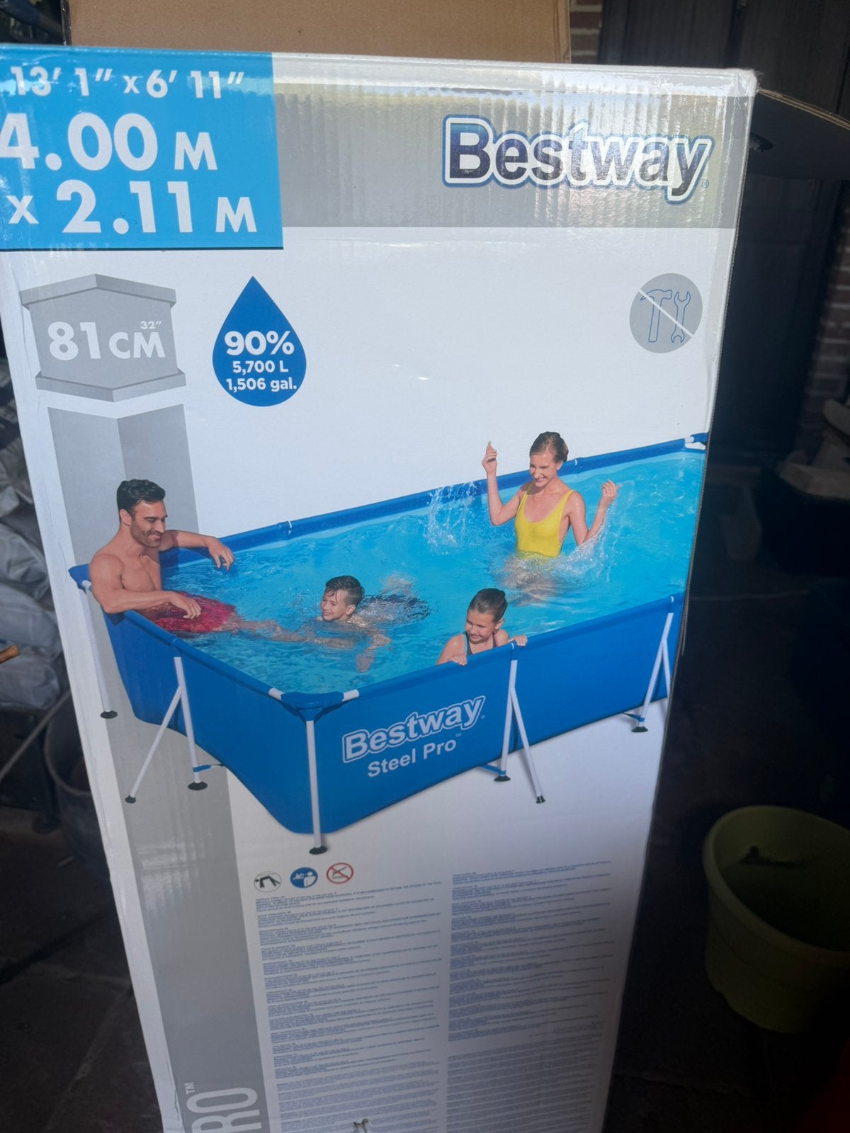 Zwembad Bestway Steel Pro, Ophalen, Zo goed als nieuw