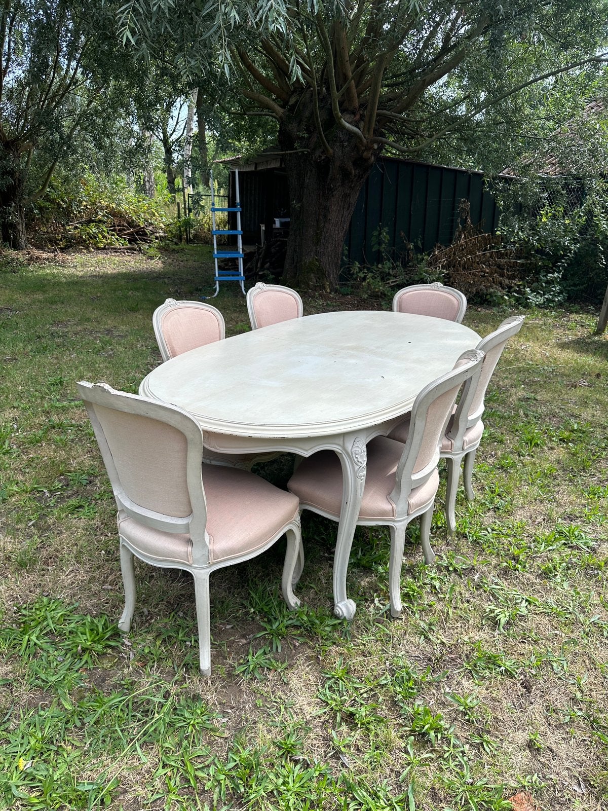 Magnifique ensemble de table ancien (dommages mineurs), Enlèvement, Utilisé