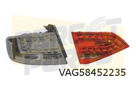 Audi A4 Sedan (-4/12) achterlicht Links binnen (LED) OES! 8K, -, Verzenden, -, Nieuw