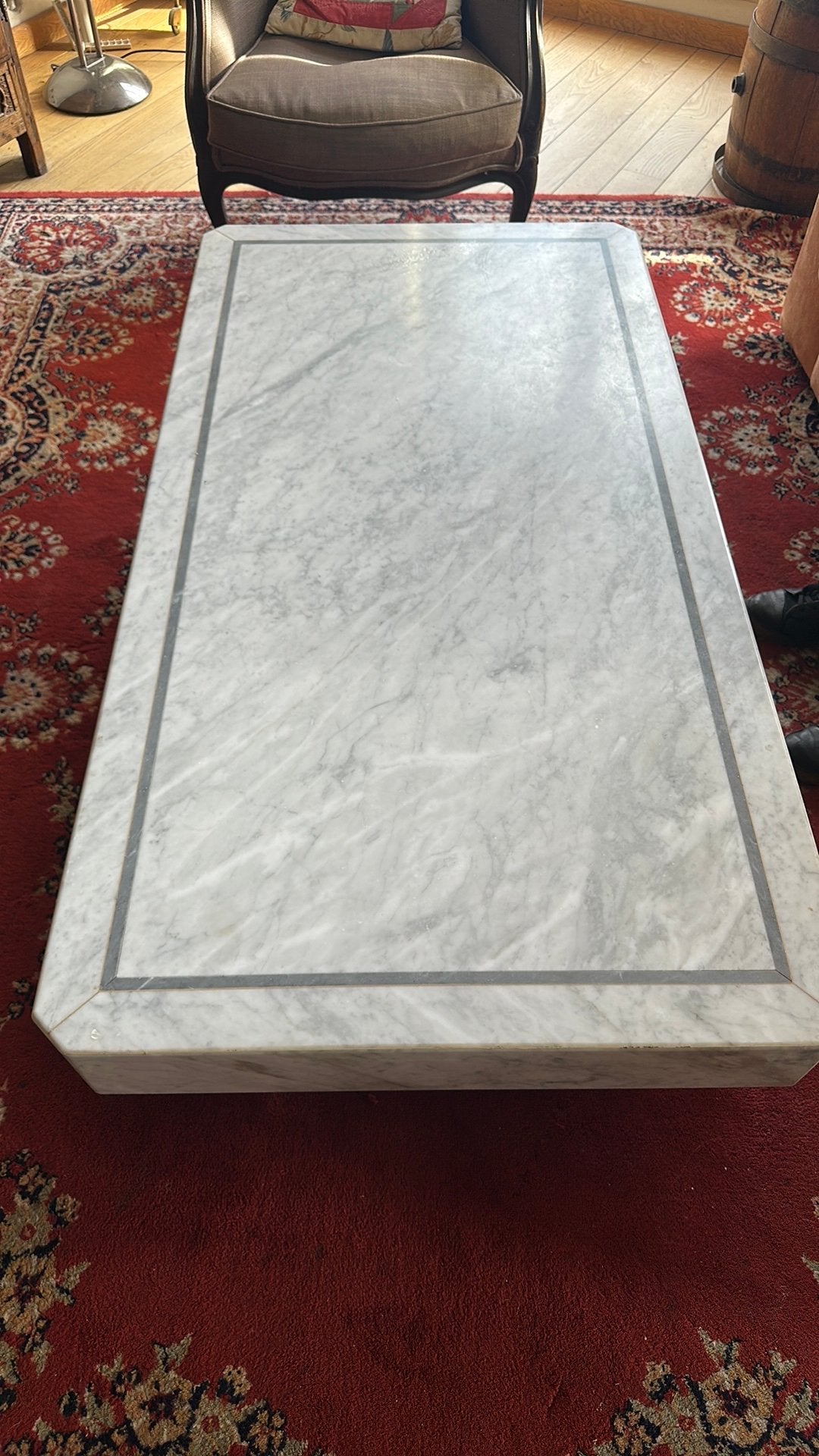 Table basse, Maison & Meubles, 150 à 200 cm, Enlèvement, Utilisé, 50 à 75 cm