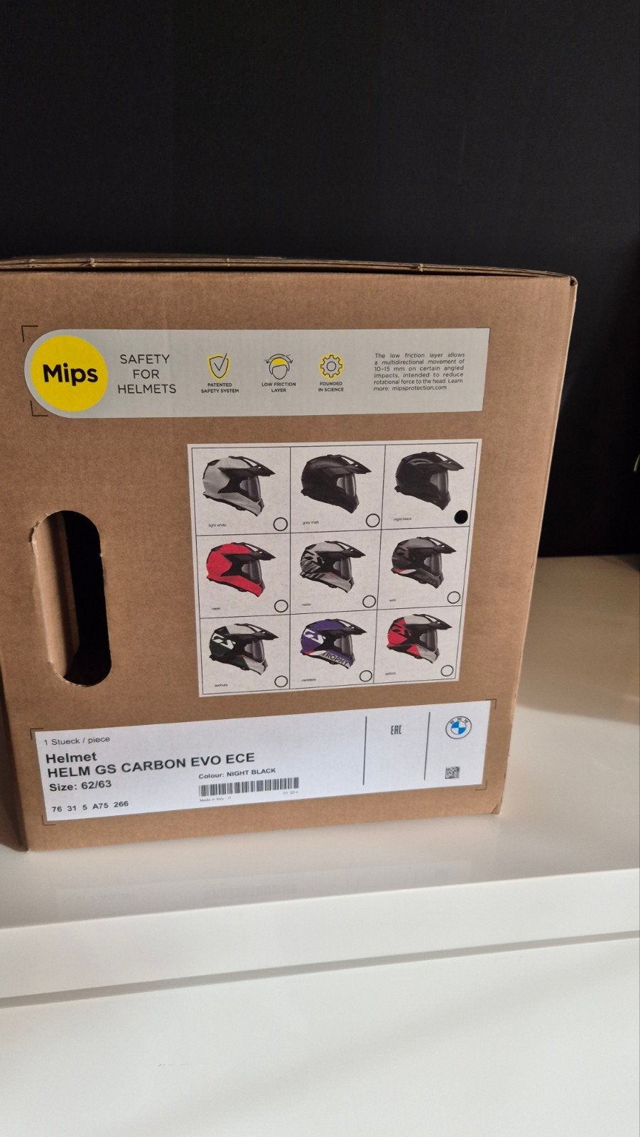 Bmw Gs helm carbon evo 62/63, Motoren, Kleding | Motorhelmen, Ophalen