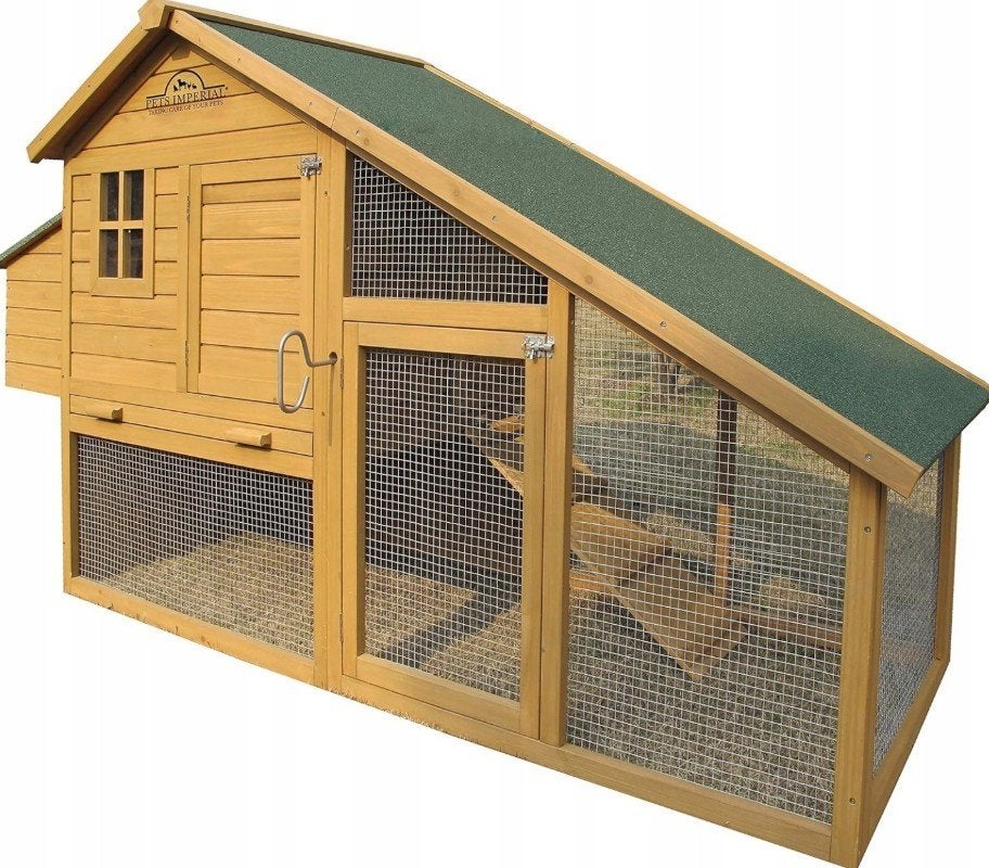 Houten kippenhok konijnenhok buitenren(mod.Sandringham), Plusieurs animaux, Poule ou poulet