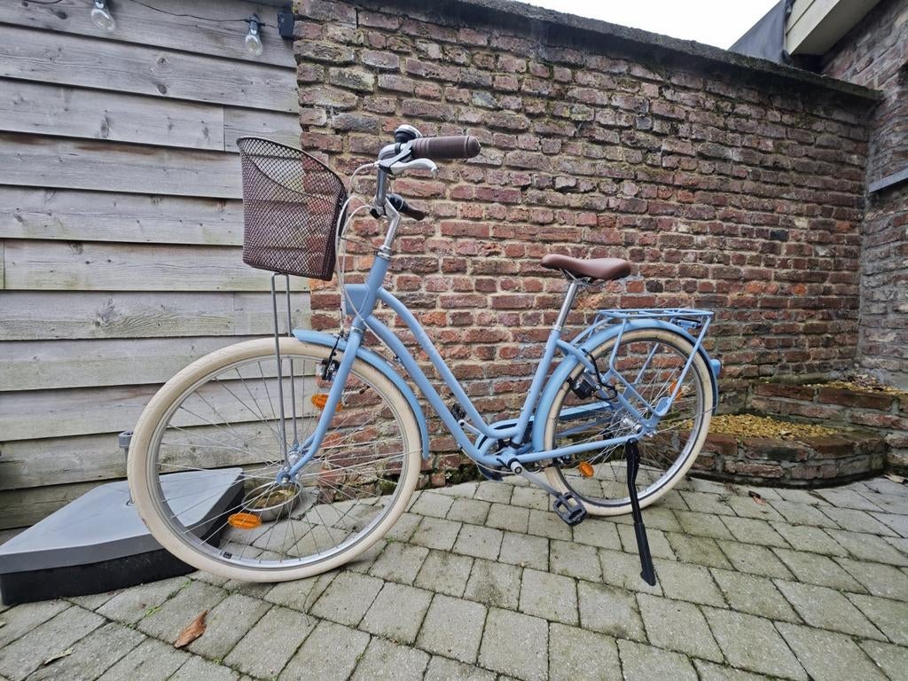 ELOPS

Stadsfiets 520 laag frame jeansblauw, Enlèvement, Vitesses